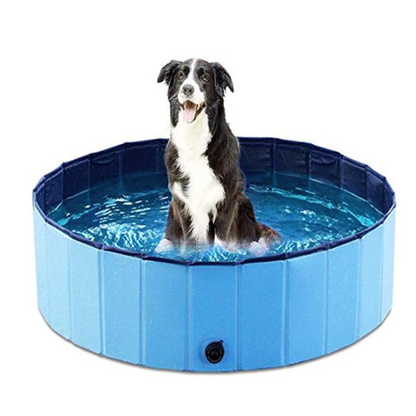 おうちで水遊び!折りたたみ式ペットプール(大型犬OK)