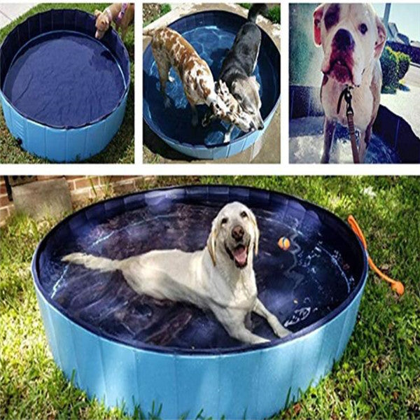 おうちで水遊び!折りたたみ式ペットプール(大型犬OK)