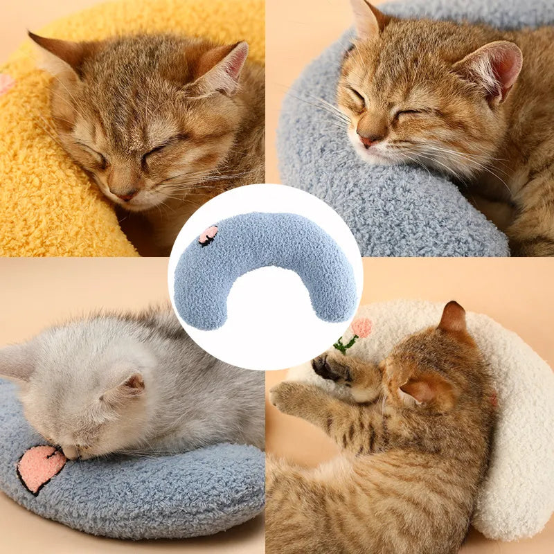もふもふネックピロー|猫犬用U字まくら(癒しの深睡眠サポート)