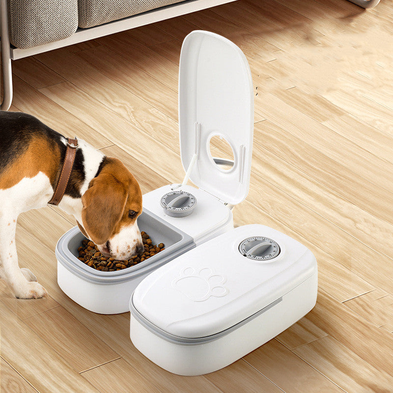 【自動ペット給餌器】猫・犬用スマートフードディスペンサー|タイマー機能付き・ステンレス製ボウル|
