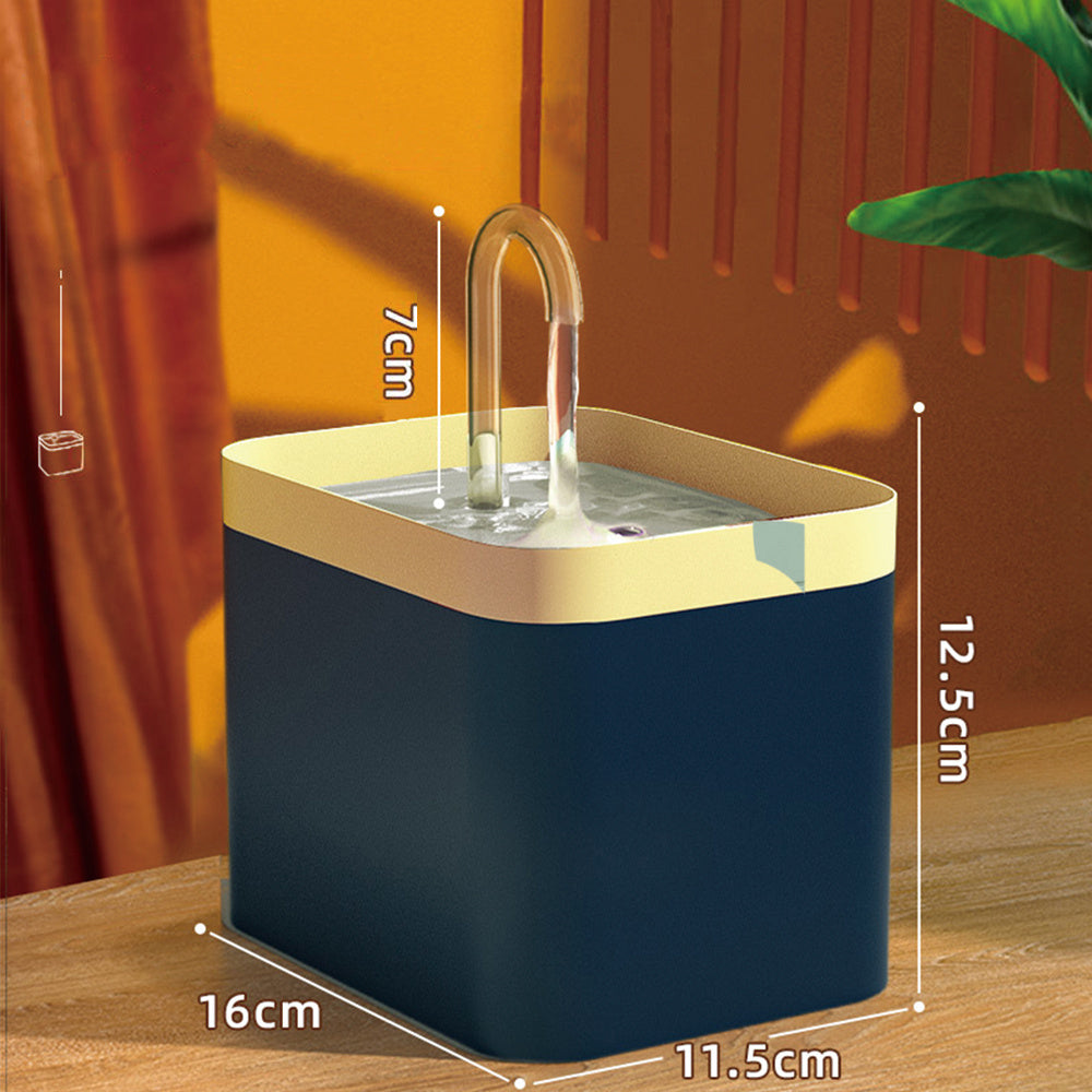 静音自動循環猫用ウォーターファウンテン 1.5L USB給電式