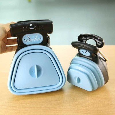 【折りたたみ式うんち処理器】犬用ポータブルトイレグッズ｜エコ袋1ロール付き｜ペット用お散歩マナーグッズ