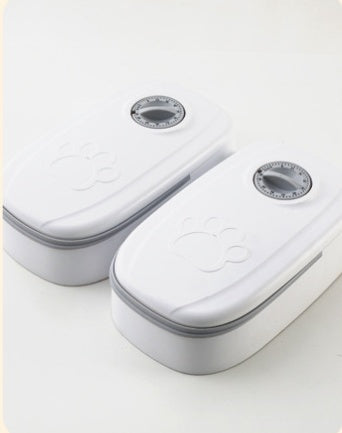 【自動ペット給餌器】猫・犬用スマートフードディスペンサー｜タイマー機能付き・ステンレス製ボウル｜