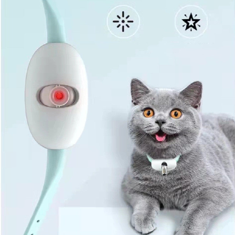 スマにゃレーザー首輪｜自動で動く！USB充電式猫用おもちゃ