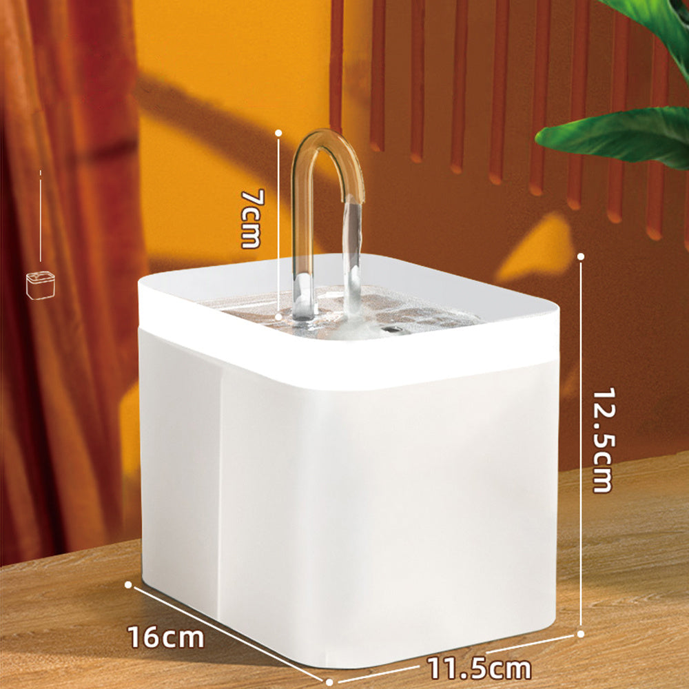 静音自動循環猫用ウォーターファウンテン 1.5L USB給電式