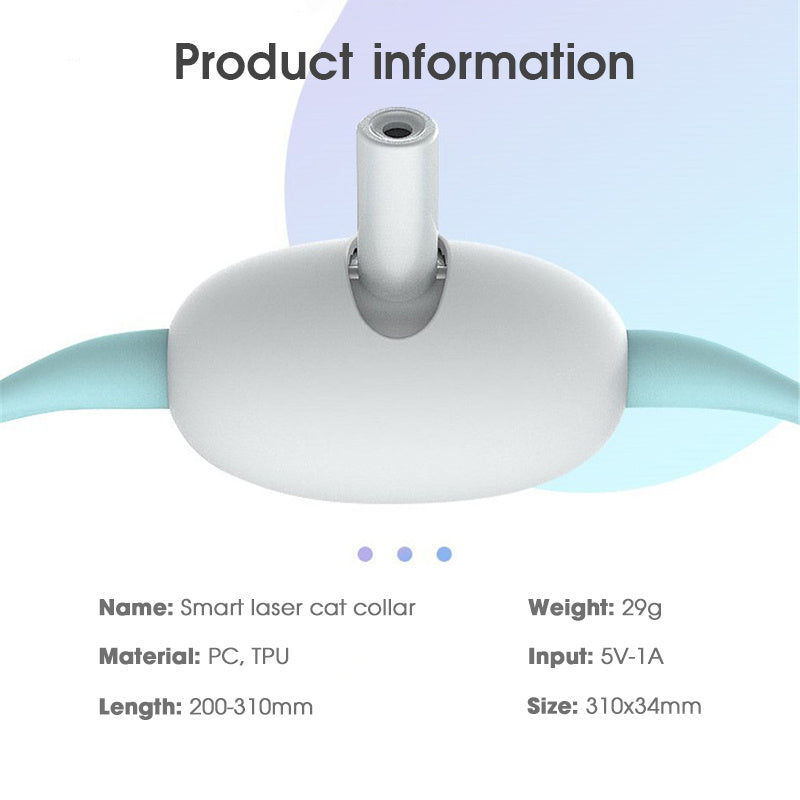 スマにゃレーザー首輪｜自動で動く！USB充電式猫用おもちゃ